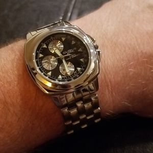 Vintage Clique Stainless Steel Chronograph Watch